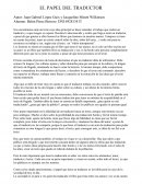 EL PAPEL DEL TRADUCTOR