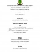 Administración de la producción, empresa Taco Bell