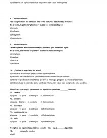 PRUEBA SEMESTRAL DE LENGUAJE “COMPRENSIÓN LECTORA” 4º AÑO BÁSICO. Página 3
