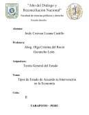 Tipos de Estado de Acuerdo su Intervención en la Economía