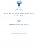 INFORMACION FINANCIERA PARA LA TOMA DE DECISIONES