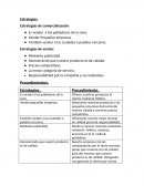 Estrategias de comercialización