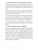 PODER DE NEGOCIACION DE LOS COMPRANDORES O CLIENTES