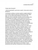 Ensayo sobre Percepción