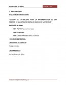 Trabajo de factibilidad de una empresa de galletas