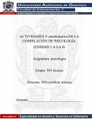 Actividades y cuestionarios de psicología