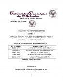 Proyecto externo en el Hogar de Anciano Ramón Meléndez sobre la psicología de la salud