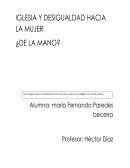 Iglesia y desigualdad femenina