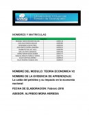 La caída del petróleo y su impacto en la economía nacional