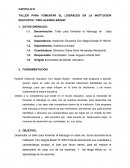 TALLER PARA FOMENTAR EL LIDERAZGO EN LA INSTITUCION EDUCATIVA “CIRO ALEGRIA BAZAN”