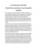 Los demonios del Edén. El poder que protege a la pornografía infantil