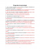 Preguntas de psicología