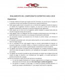 REGLAMENTO DEL CAMPEONATO DEPORTIVO ARCA 2018