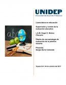 Diseño de una estrategia de evaluación de la práctica docente