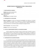 INFORME PRUEBA DE COMPRENSIÓN LECTORA Y PRODUCCIÓN DE TEXTOS (CL-PT)