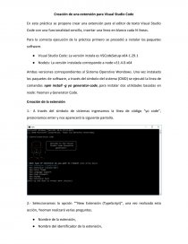 Creación de una extensión para Visual Studio Code. Página 1