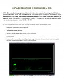 COPIA DE SEGURIDAD DE AIX EN UN CD o DVD