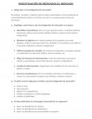 INVESTIGACIÓN DE MERCADOS. EL MERCADO