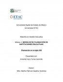 MODELOS DE PLANEACIÓN DE INSTITUCIONES EDUCATIVAS
