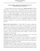 ANÁLISIS SOBRE LA REGULACIÓN CONSTITUCIONAL DE LA FUNCIÓN PÚBLICA EN VENEZUELA