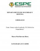 Ensayo "El club de emprendedores"