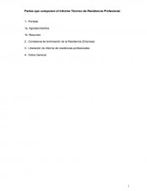 INFORME TÉCNICO DE RESIDENCIA PROFESIONAL. Página 1
