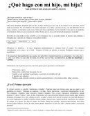 ¿Qué hago con mi hijo, mi hija? Guía práctica de auto-ayuda para padres y docentes