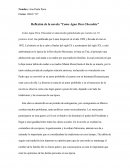 Reflexión del libro "Como Agua Para Chocolate"