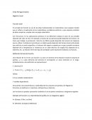 Algebra lineal. Función total