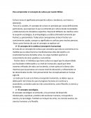 Para comprender el concepto de cultura por Austin Millan