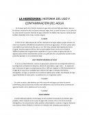 LA HIDROSFERA: HISTORIA DEL USO Y CONTAMINACION DEL AGUA