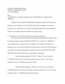 DENUNCIA POR INFRACCION A NORMAS SOBRE PROTECCION AL CONSUMIDOR