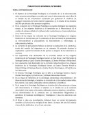 Examenes anteriores. Psicología Fisiológica s/r