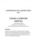 EXPERIENCIA DE LABORATORIO N°2: Campo y potencial eléctrico