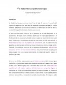 La modernidad y el problema de sujeto