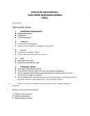 Informe de sistematización. Curso Diseño de proyectos sociales