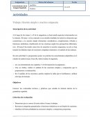 Trabajo: Oración simple y oración compuesta