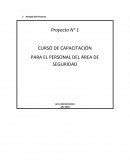 CURSO DE CAPACITACIÓN PARA EL PERSONAL DEL ÁREA DE SEGURIDAD