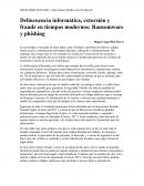 Delincuencia informática, extorsión y fraude en tiempos modernos: Ransomware y phishing