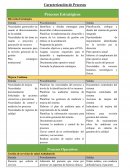 Caracterización de Procesos. Procesos Estratégicos. Dirección Estratégica