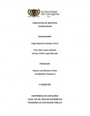 PRESTACIÓN DE SERVICIOS CLASIFICACIÓN