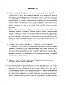 ¿Qué particularidades de EasyJet representan un ahorro en costos para la empresa?. Página 1