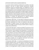 Evolución histórica de los sistemas operativos