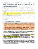 Influencia de la evolución y la cultura en los procesos psicosociales