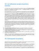 Las instituciones europeas de justicia y economía