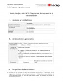 Analista Programador – Ingeniería en Informática Guía de ejercicio N°5: Diagramas de secuencia y colaboración