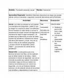 Ámbito : Formación personal y social