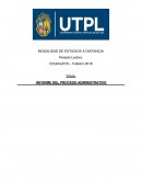 INFORME DEL PROCESO ADMINISTRATIVO