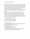 CURRICULUM Y DISEÑO CURRICULAR