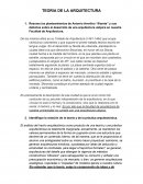 TEORÍA DE LA ARQUITECTURA